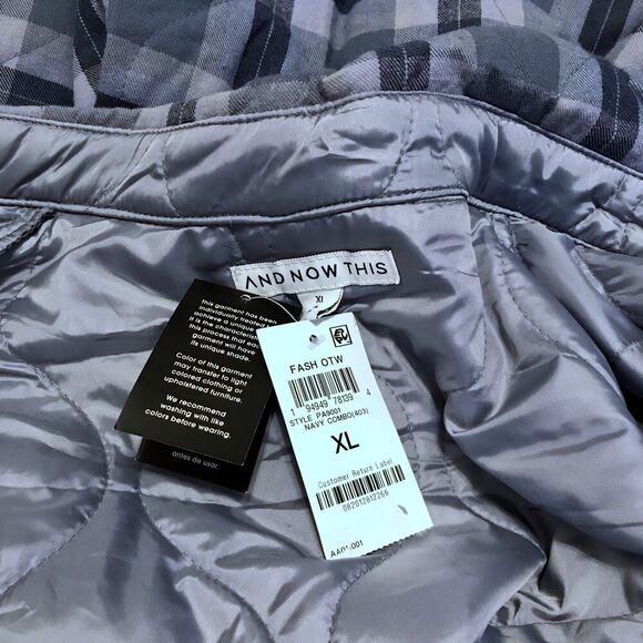 And Now This NWT Plaid Shirt Jacket Men XL - Picture 11 of 13